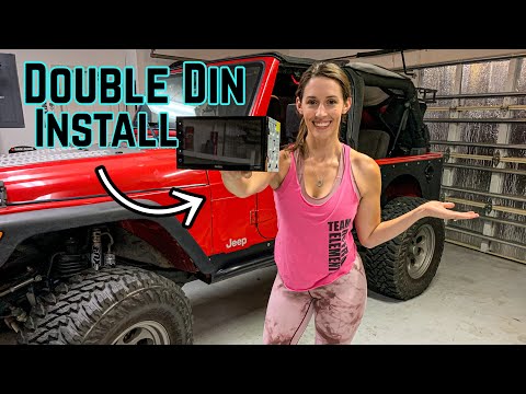 Installing A DOUBLE DIN Stereo into A Jeep Wrangler TJ/LJ