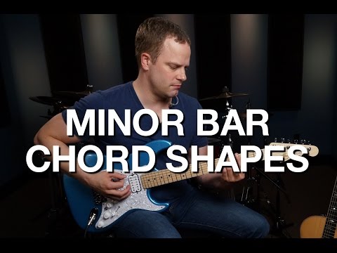 Minor Bar Chord Shapes - Rhythm Guitar Lesson #6