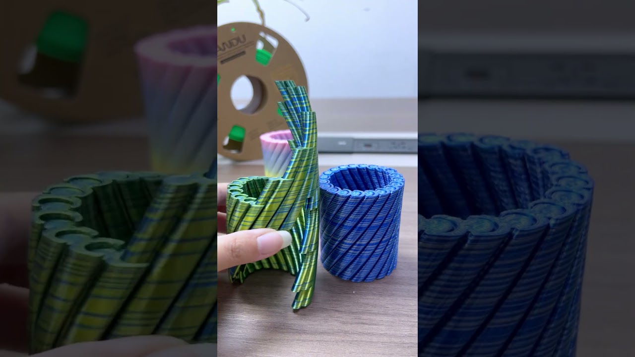 3D Printed Twisty Fidget Vase 