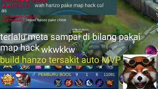 Wawwwww Heroo Hanzoo Yang Sangat Meta.sampai Musuh Bilang Pakai Map Hack Wkwkwkw