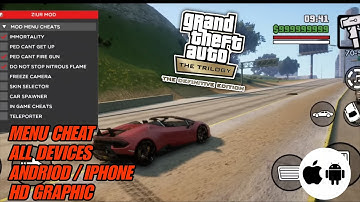 GTA SA Definitive Edition Mobile (Android/iOS) NEW CLEO MOD Menu Cheat - 4K