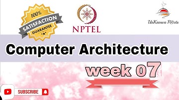 COMPUTER ARCHITECTURE WEEK 7 ASSIGNMENT ANSWERS NPTEL 2024 l NPTEL #nptel #nptelanswer