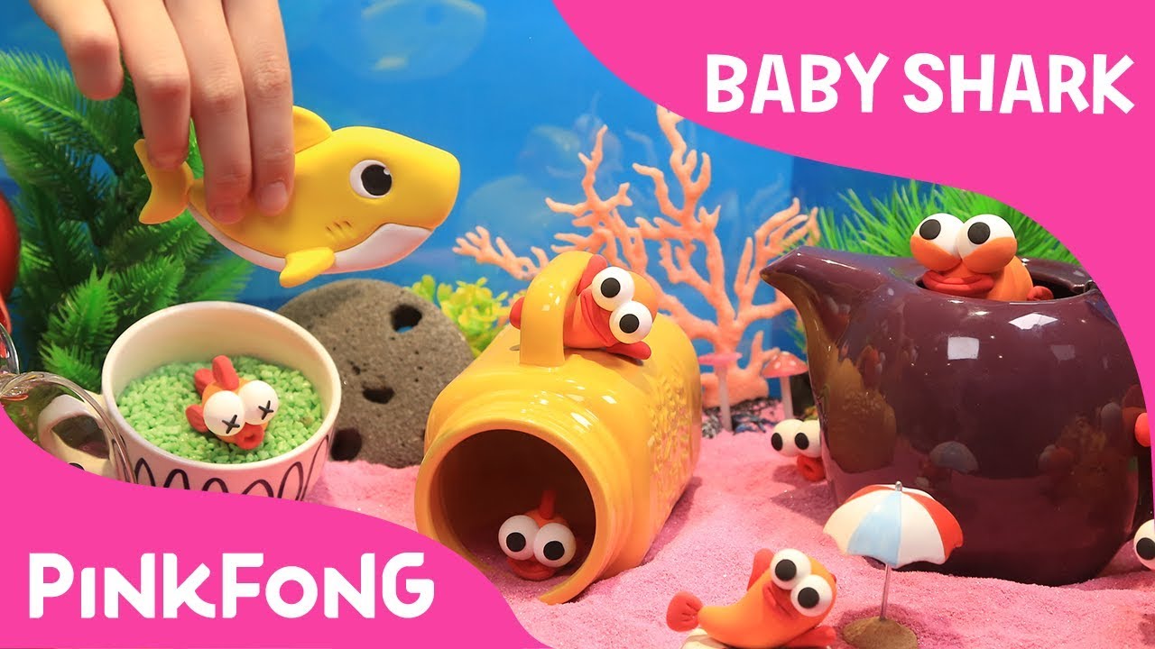 Run Away! Clay Baby Shark Fishes! | Pinkfong Clay | Animal Songs | Pinkfong Songs for Children