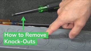 How to Remove KnockOuts from Electric Box QO & Homeline Load Centers | Knockout Hole Punch