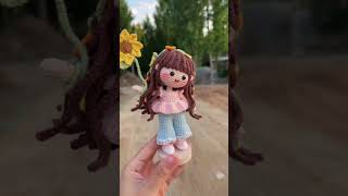 DIY Cute 👫Crochet Doll Making & Dressing! 🧶✨ | Handmade Amigurumi #Crochet #DIYCrafts#Handmade#Short