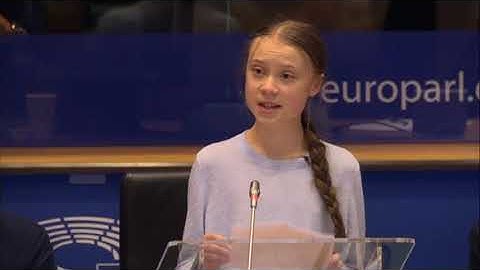 EU PARLIAMENT - ENVI Committee Meeting - Greta Thunberg