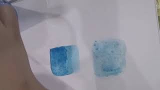 管状水彩的彩色方法 湿重叠法