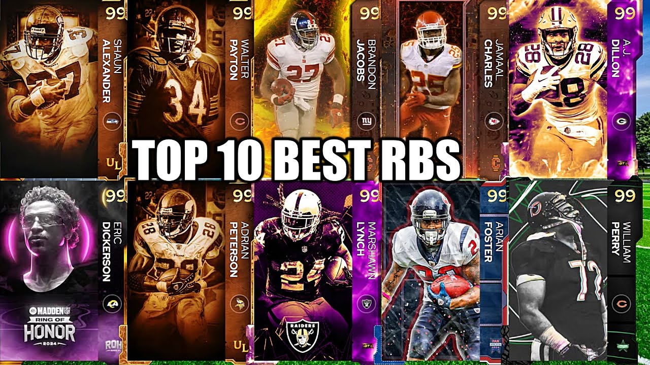 TOP 10 BEST RBS IN MADDEN 24 (JUNE) - YouTube