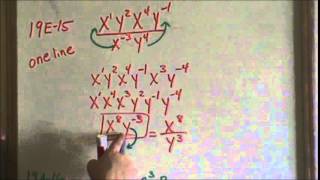 Lesson 19 - Problems with Positive and Negative Exponents
