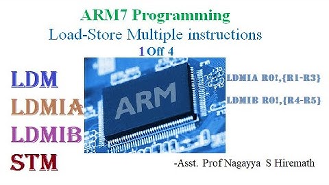 Multiple Register Transfer Instructions LDM,STM (ARM Microcontroller)|VTU| |ECE| |CSE| |Engineering|