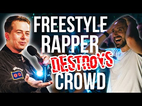 White Guy has INSANE Freestyle Rap skills...