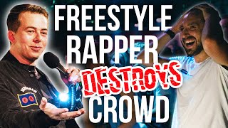 White Guy has INSANE Freestyle Rap skills...
