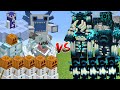 SNOW GOLEM ALLIANCE Vs WARDEN ALLIANCE MOBS BATTLE IN MINECRAFT