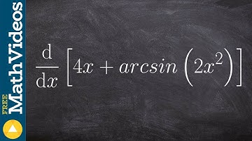 Take the derivative of inverse sine with chain rule