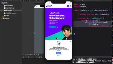 Como hacer un webiste en una applicacion ios para iPhones en Xcode 11 Swift con el framework webkit