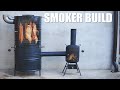 Smoker build from metal barrels