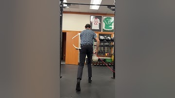 Split Squat with Band for Hip Internal Rotation