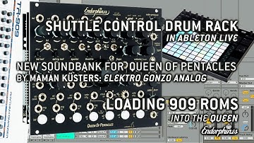 Shuttle Control Drum Rack / New Soundbank for the Queen By Maman Küsters / Loaded TR909 ROMs into QP