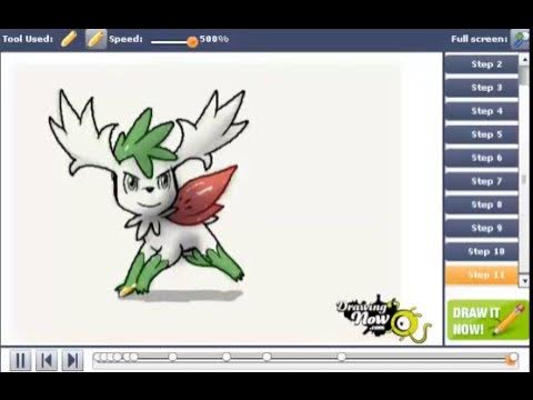 Tutorial de Desenho Shaymin Land