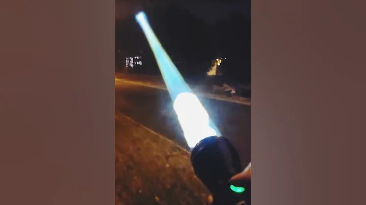 ASTROLUX WP3 LEP Flashlight Turbo Mode Beamshot in Horrible Fog #shorts #viral #trending