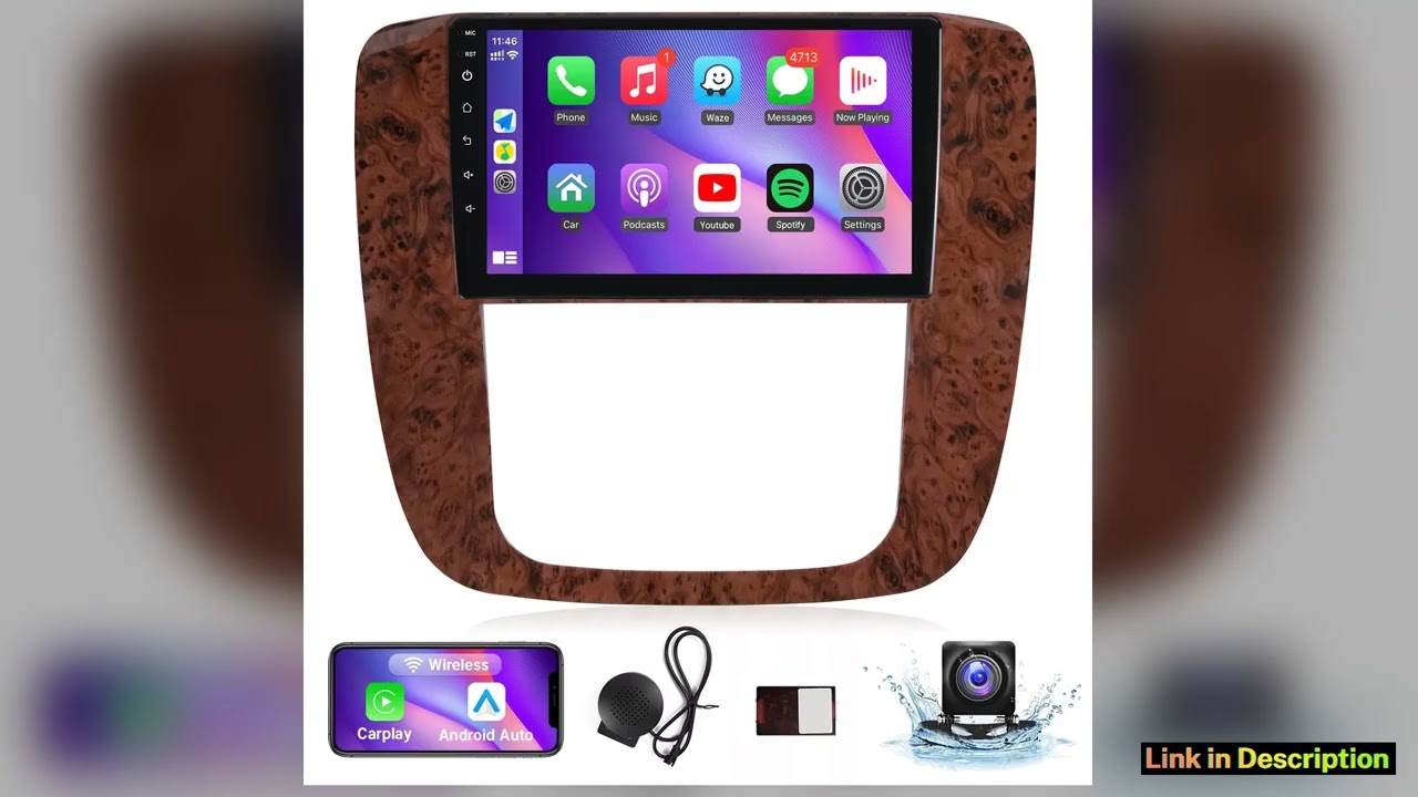 9 Wireless Car Radio for GMC Yukon Chevrolet Chevy Silverado Tahoe Suburban 20072012 Touchscreen