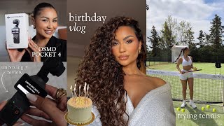 Especial de Aniversário 🎂 | nova DJI Osmo Pocket 4, unboxing Shein, aula de tênis e rotina Portugal