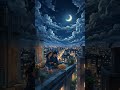 Moonlight Rooftop Vibes 🌙☕ Anime Lofi #shorts #animelofi #chillmusic #rainsounds #relaxingmusic