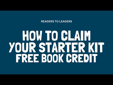 Claiming Starter Kit Book Credit