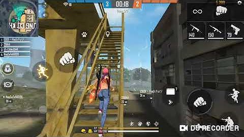 Free Fire | cách lên nóc xưởng cơ khi bằng bom Keo thường | Hân Thân