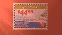 Synthetic Oil Change Coupons - $10 off on Synthetic Oil Change with Synthetic Oil Change Coupons 