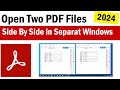 Open Two PDF Files Side By Side | How To Open Two PDF Files Side By Side in Windows 10 | Separate