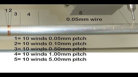 CNC 200mm Coil Winder variable pitch demonstration