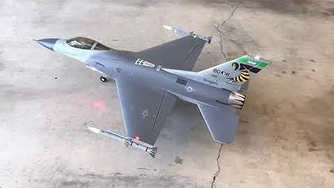 E-Flite 80mm F-16 Thrust Reverse Braking