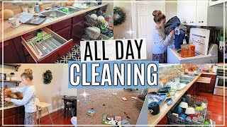 ALL DAY CLEAN WITH ME 2019 | WHOLE HOUSE CLEANING | COMPLETE DISASTER CLEANING MOTIVATION