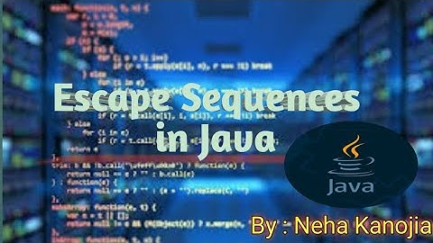 Escape Sequences in Java | ICSE Class 9th Computer Chapter - 3
