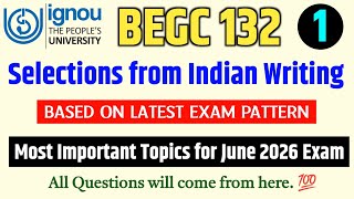 BEGC 132 Important Questions June 2026 Exam | IGNOU BEGC 132 Question Paper June 2026 | BEGC 132