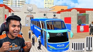 City Police Bus Simulator 3D Games - US Police Bus Transport Prison Games 2023 - Andriod Gameplay screenshot 4