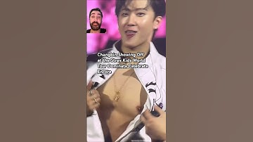 Changbin Showing Muscles at Stray Kids World Tour Dominate Celebrate Encore #straykids #changbin