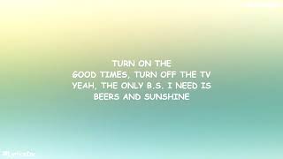 Beers And Sunshine - Dairus Rucker (Official Lyrics Video)