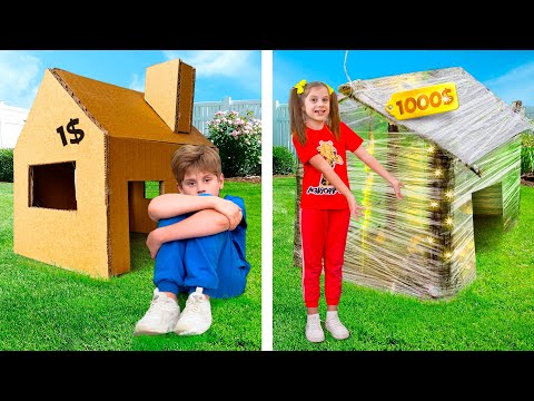видео: Eva and Friends build and decorate playhouses