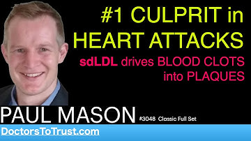 PAUL MASON | #1 CULPRIT in HEART ATTACKS   sdLDL drives BLOOD CLOTS into PLAQUES