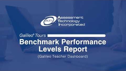 Benchmark Performance Levels Report for Teachers