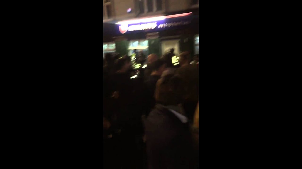 Tottenham and Arsenal Fans Fighting After the Match 23/09/2015 - YouTube