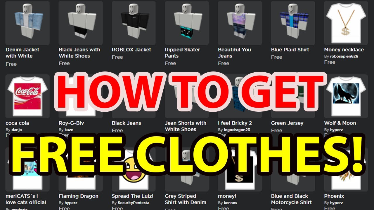 How To Get Free Clothes 2020 On Roblox 2020 Working Without Robux Description Outfit Avatar Secret Youtube - free clothes on roblox hack