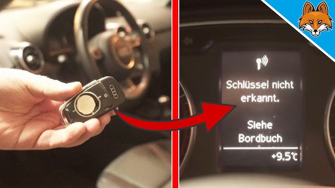 VW/Audi/Skoda Schlüssel-Batterie leer: Kessy notöffnen/notentriegeln 