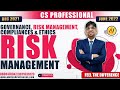 CS Professional Lectures || GRMCE || Risk Management || Module 1|| ICSI