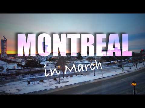 🇨🇦 [4K] Walkthrough Montreal, Canada. Unusually sunny day in March 