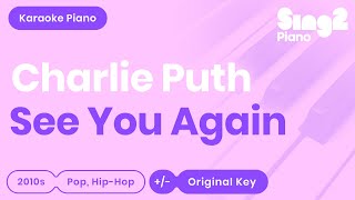 See You Again (NO RAP - Piano Karaoke demo) Charlie Puth chords