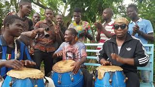 Edem Joins The Drumming Group In The Volta Region To Promote Tourism