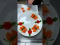 With carrots! 🥕 butterflies! 🦋 flowers made #shorts #food #foodart #trending #youtubeshorts